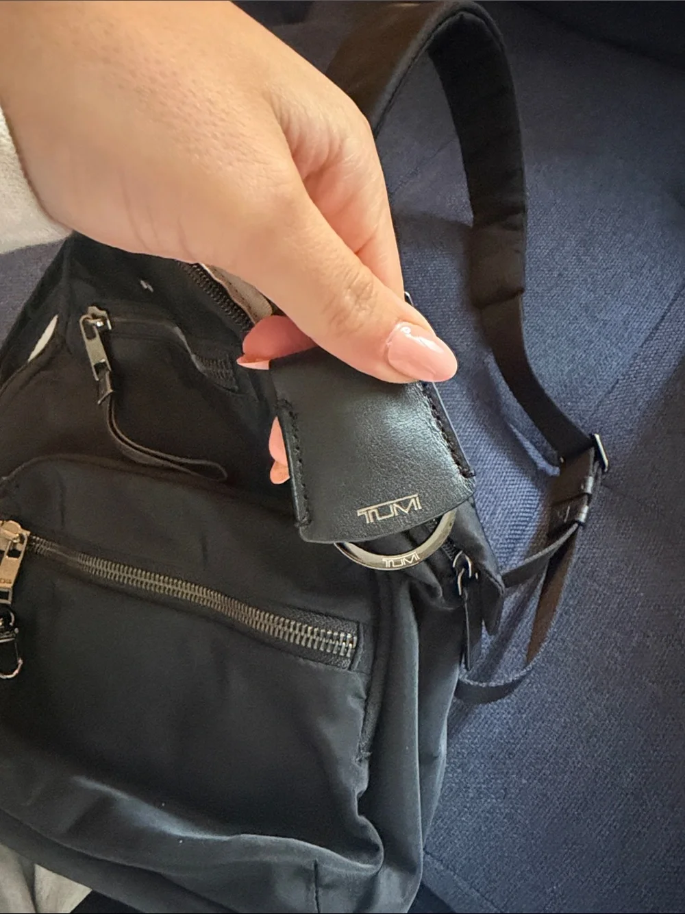 Tumi Black Business Backpack with Ballistic Nylon 10x12x4